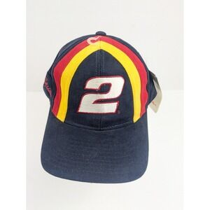 Chase Authentics Rusty Wallace #2 Adult Blue NASCAR Snapback Hat – New with Tags